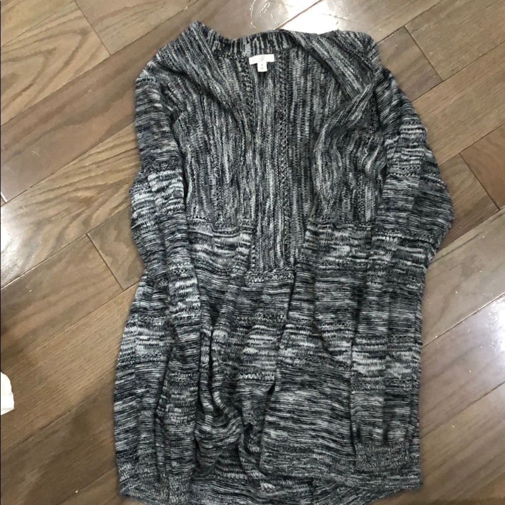 Marled gray cardigan